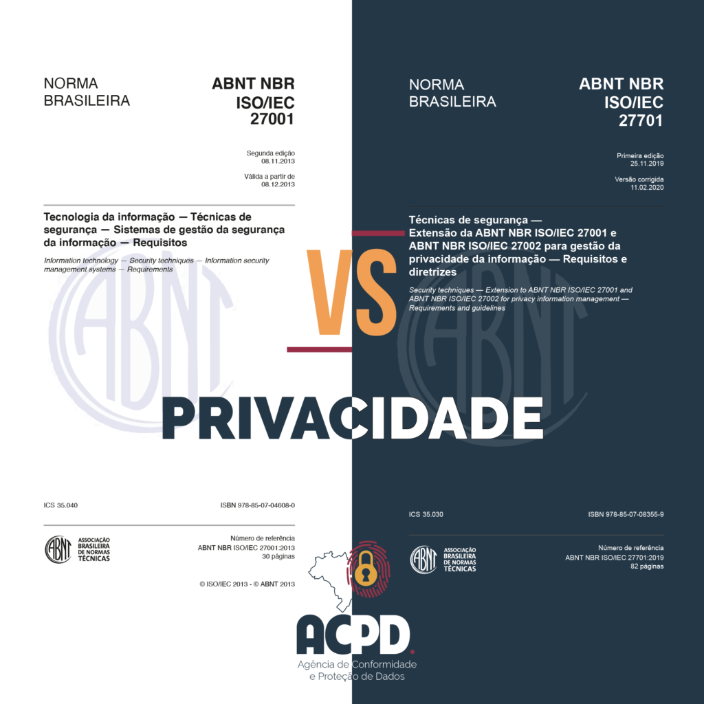 Privacidade: NBR 27001 vs NBR 27701